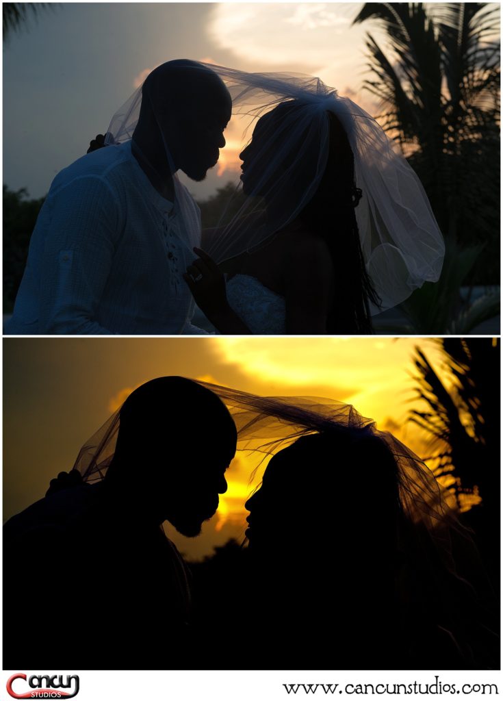 Cropped and enhanced images before and after post-production