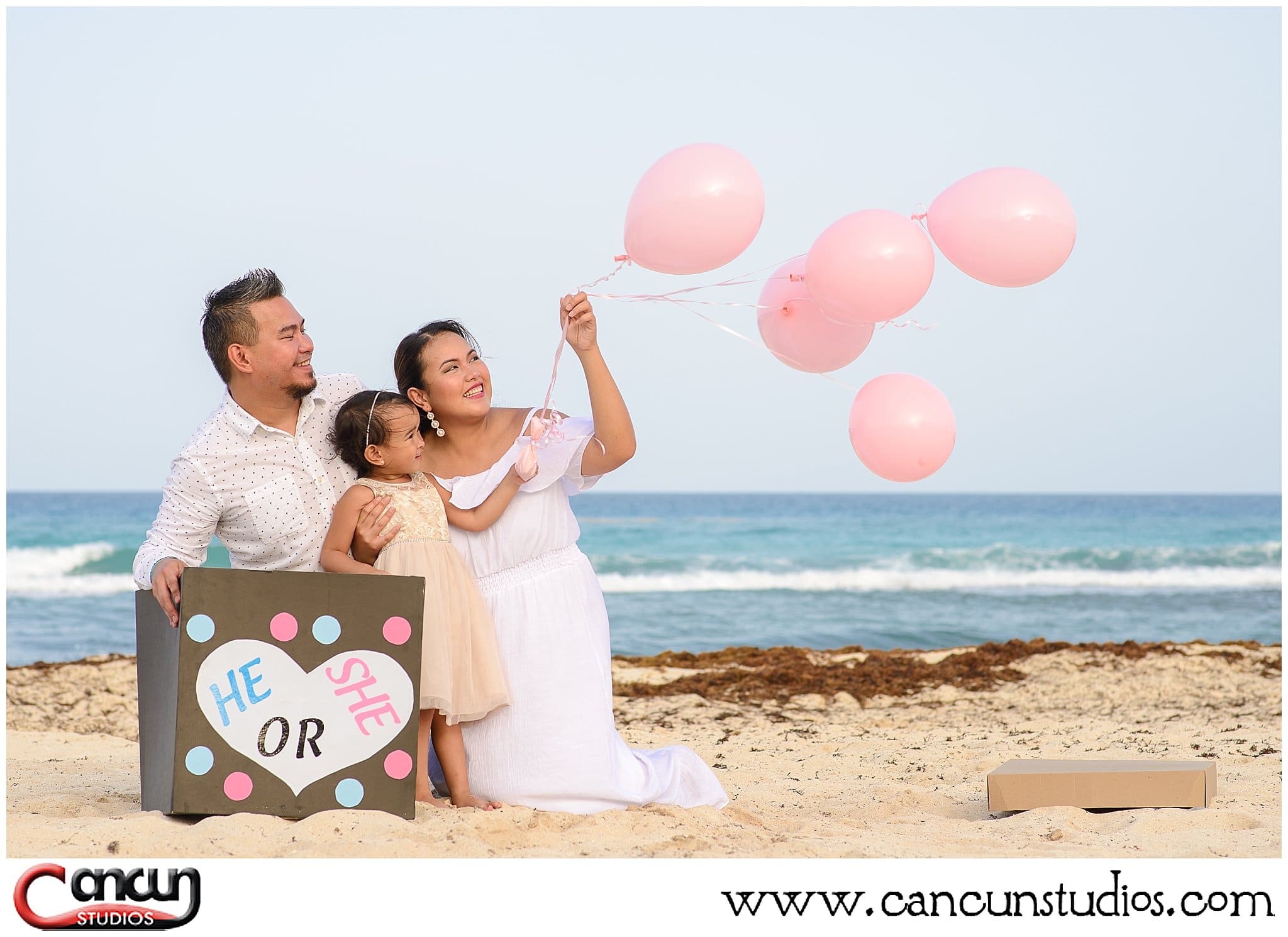 Baby Gender Reveal Ideas For Cancun Beach Cancun Studios Photographers